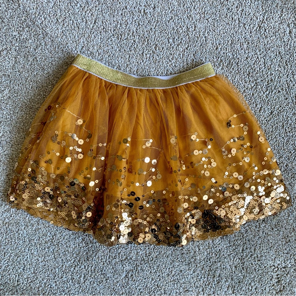 Sweet Wink 4-6y Gold Sequin Skirt